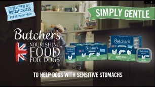 'Butcher\'s Dog Food 6sec advert Vet Recommended Simply Gentle Sept22'