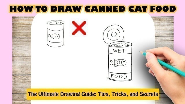 'How To Draw Canned Cat Food | Learn How to Draw | Drawing Tutorial'