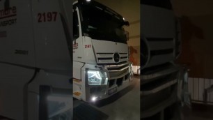 'Mercedes Benz, Ron Finemore transport delivering the food stuff'