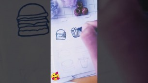 'cute drawing food snacks 
