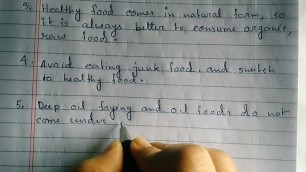 '10 lines Essay on Healthy Food || Healthy Food Essay in English'