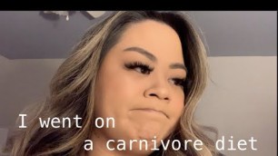 'I went on a carnivore diet (Part 1)'