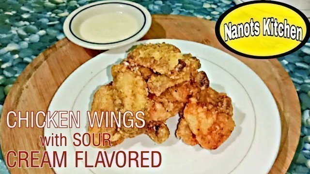 'Sour Cream Flavored Chicken Wings - Home made | Delicious food |Negosyo cooking!'