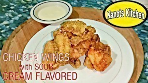 'Sour Cream Flavored Chicken Wings - Home made | Delicious food |Negosyo cooking!'