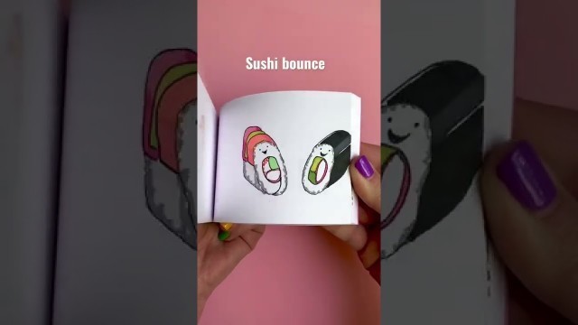 'I made this #flipbook for my husband bc his favorite food is #sushi 