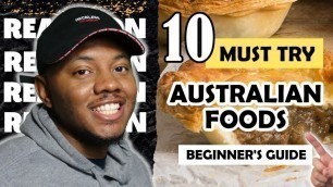 'AMERICAN REACTS To 10 AUSTRALIAN FOODS You Must Try!'