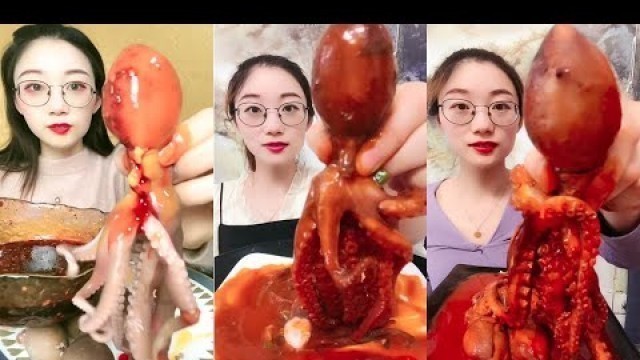 'Spicy and Live Mukbang Eating Seafood ASMR  Delicious Octopus, Lobster | Chinese food #43'