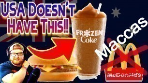 'HUGE MENU! American Reacts to Trying McDonalds in Australia'