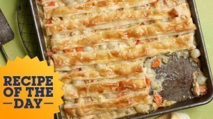 'Recipe of the Day: All-Crust Sheet Pan Chicken Pot Pie | Food Network'