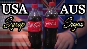 'American Coca Cola VS Australian Coca Cola TASTE TEST'