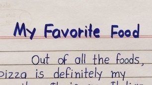 'my favorite food english essay/english essay/my favorite food pizza essay writing/AJ pathshala'