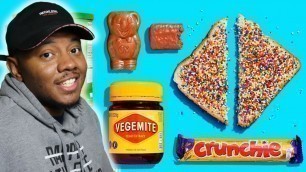 'American Reacts to Top 10 Must Eat Snacks in Australia!'