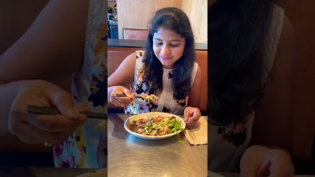 '❤️ Enjoying my favorite food chipotle ❤️ #reels #shorts #chipotle #teluguvlogs #usateluguvlogs 