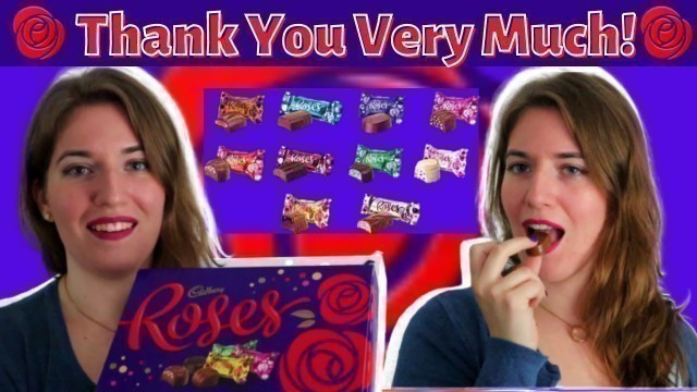 'American Tries Australian Chocolate | Cadbury Roses taste test'