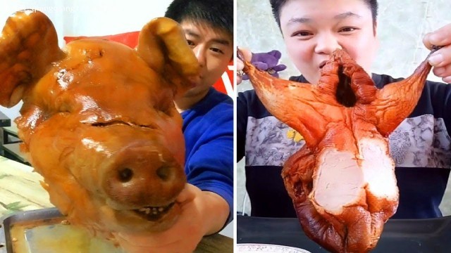 '#26 ♥♥EATING SHOW COMPILATION-CHINESE FOOD-MUKBANG Greasy Chinese octopus and other strange food'