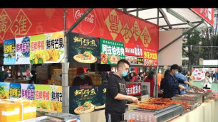 'Street food in Hong Kong Victoria Park Lunar New Year Fair - 2020'