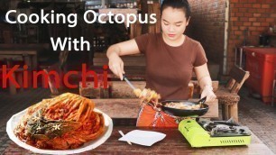'ASMR - How to Make Octopus with Kimchi | Khmer Food'