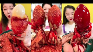 'Spicy and Live Mukbang Eating Seafood ASMR  Delicious Octopus, Lobster | Chinese food #115'