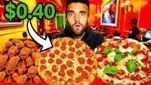 'WORLD’S CHEAPEST Vs. MOST EXPENSIVE PIZZA | $0.40 vs $100,000 (MrBeast Record Broken)!'