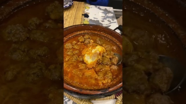 'Kofta & eggs Tajine # Morocco # Moroccan food'