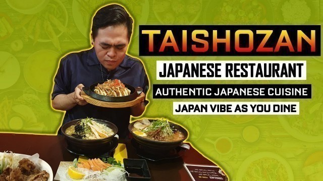 'Japan Vibe in Davao | Taishozan Authentic Japanese Restaurant | Davao Food Vlog'