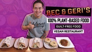 'Bec and Geri\'s | 100% Plant-Based Food | Vegan Restaurant | Davao Food Vlog'