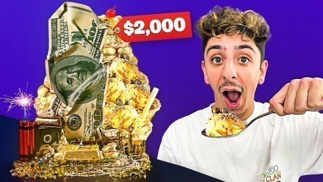 'I Ate the Worlds Most Expensive Ice Cream! (24K GOLD)'