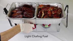 'How To:  Setting Up A Wire Rack Chafer for Hot Food'