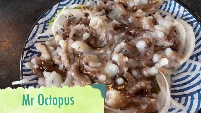 'Korean weird food/eating live octopus/raw octopus'