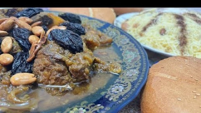 'Crazy predation of a meat dish from Moroccan cuisine