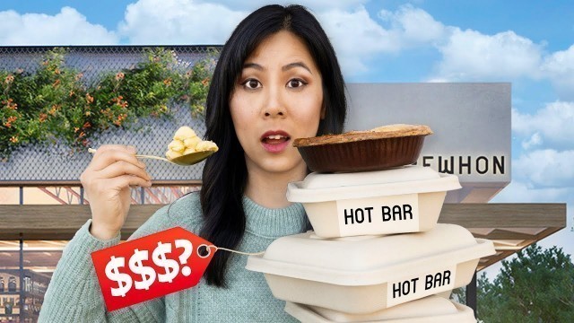 'I Tried Every HOT BAR Item From the World\'s Most Expensive GROCERY STORE!'