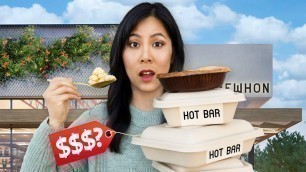 'I Tried Every HOT BAR Item From the World\'s Most Expensive GROCERY STORE!'