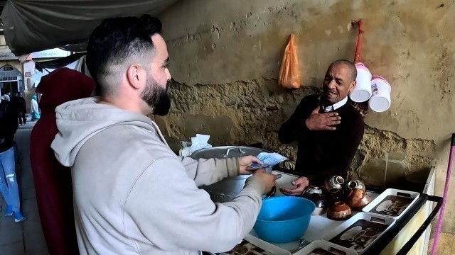 '$100 Surprise for Moroccan Street Food Vendor in Fes, Morocco 