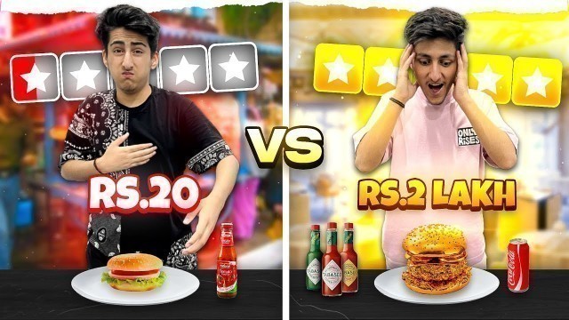 'Cheap Vs Expensive Food Challenge | ₹10 Burger Vs ₹1000 Burger 