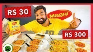 'Rs 300 Maggi | Cheap Vs Expensive Food Challenge | Veggie Paaji'