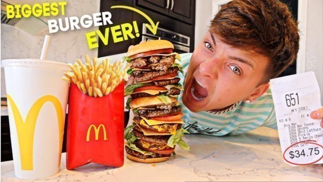 'Worlds Most EXPENSIVE McDonald\'s Burger EVER! (IMPOSSIBLE FOOD CHALLENGE)'