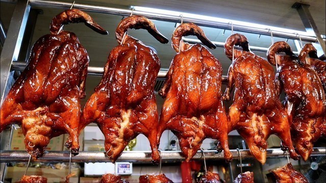 'Hong Kong Food: Roasted Pork Roasted Ducks YUMMY 香港美食 燒肉 乳豬 燒鴨 叉燒 平靚正 好味好食 朗益燒味工房元朗#燒臘滷味SIMON廚房'