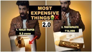 'MOST EXPENSIVE THINGS 2.0