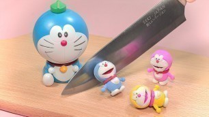 'Stop Motion Cooking - Doraemon Dorayaki ASMR/ACMP 4K - Funny food challenge'
