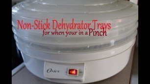 'Dehydrator Hack - NonStick Trays in a Pinch'