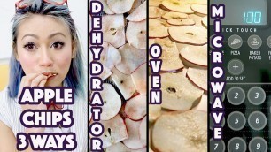 '3-Ways To Make Apple Chips: Dehydrator, Oven, Microwave'