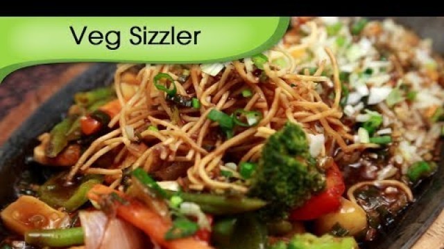 'Veg Sizzler In Soya Chilli Sauce | Asian Vegetable Sizzler Recipe by Ruchi Bharani'