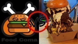 '2.5lb Ragnarok Burger Challenge in 2 mins! (man vs food parody video)'