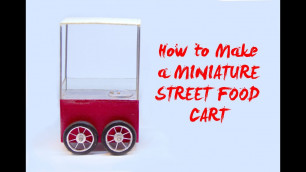 'How to Make a MINIATURE STREET FOOD CART (Using POLYMER CLAY & CRAFT WOOD)'