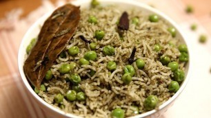 'Peas Pulao | Matar Pulao | Easy Veg Pulao Recipe | Green Peas Pulao | Divine Taste With Anushruti'