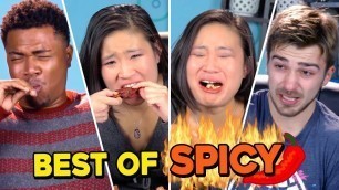 'Best Of Eating Spicy Food Challenges | React Compilation'