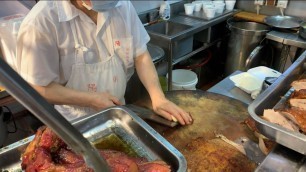 'Hong Kong food tour | Quick Lunch Boxes of Chopped Chickens and Pork'