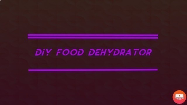 'DIY food dehydrator'