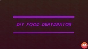 'DIY food dehydrator'