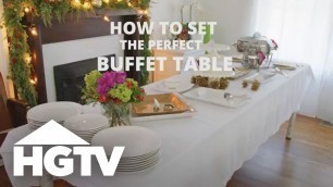 'How to Set a Buffet Table | HGTV'